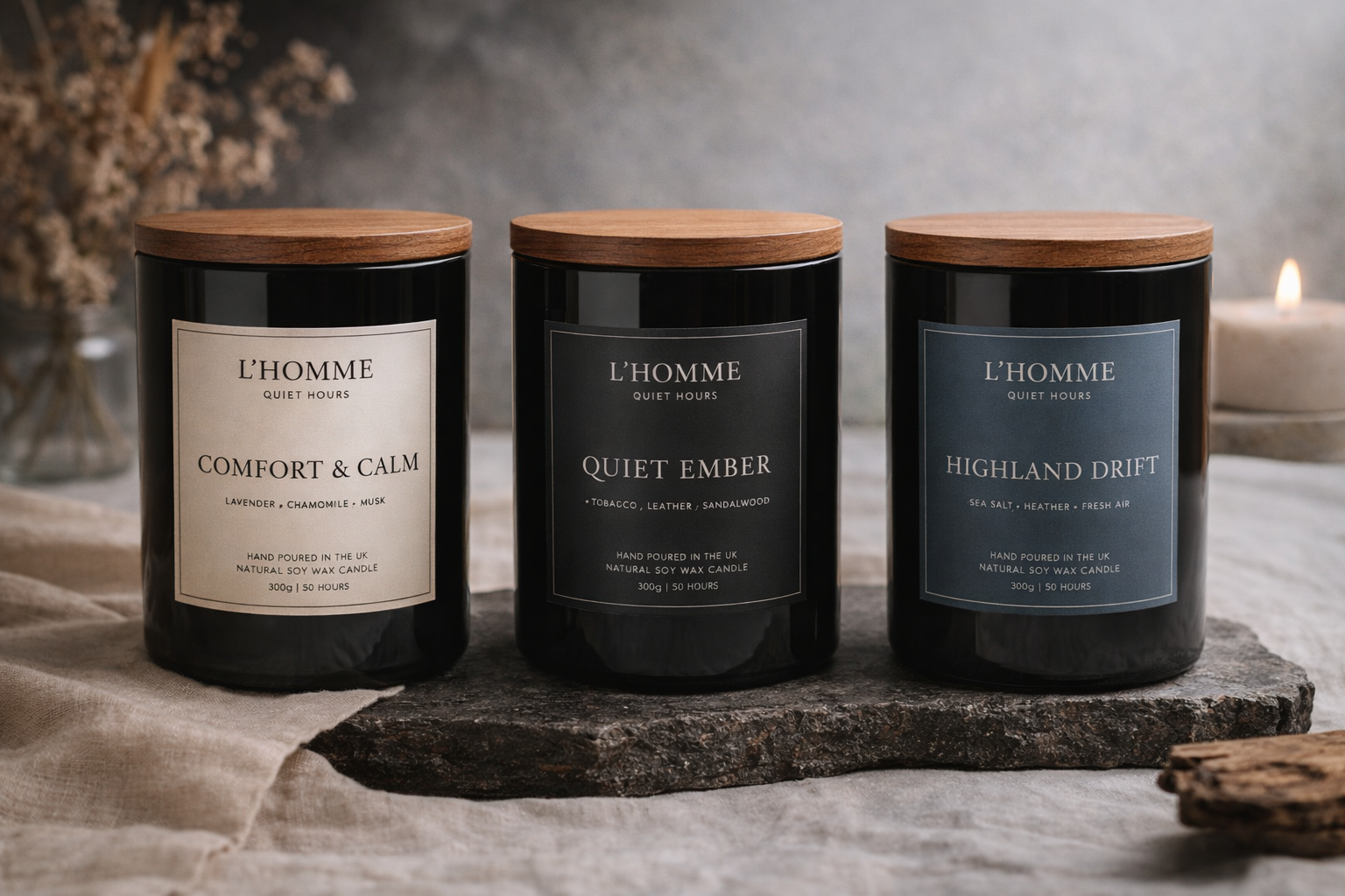 The Quiet Hours home fragrance collection